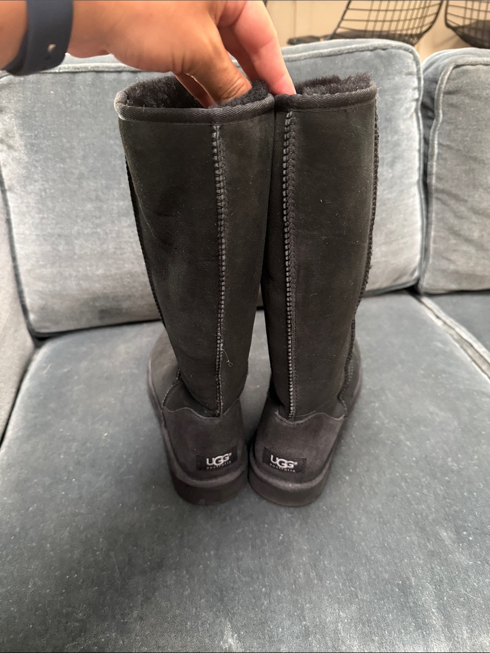 Tall black Ugg boots